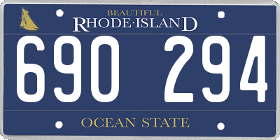 RI license plate 690294
