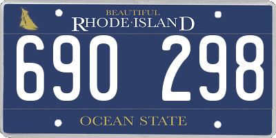 RI license plate 690298