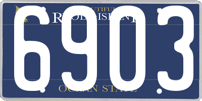 RI license plate 6903