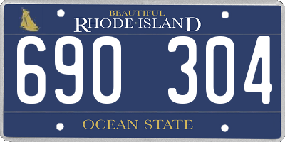 RI license plate 690304