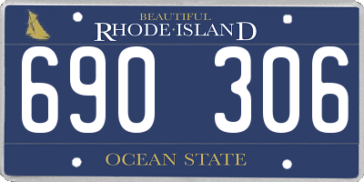 RI license plate 690306