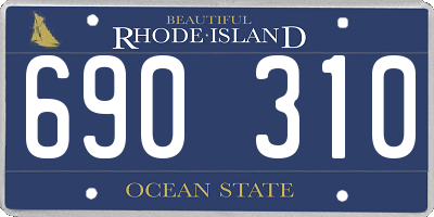 RI license plate 690310
