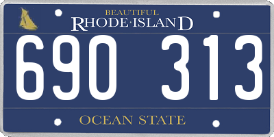 RI license plate 690313
