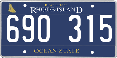 RI license plate 690315