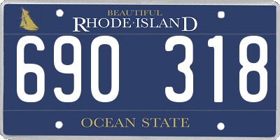 RI license plate 690318