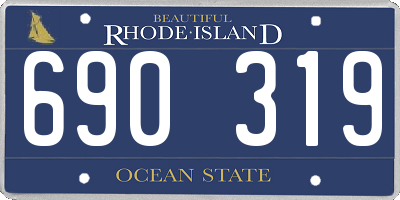 RI license plate 690319