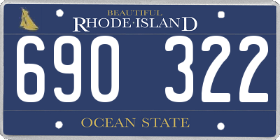 RI license plate 690322