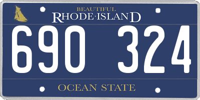 RI license plate 690324