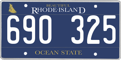 RI license plate 690325