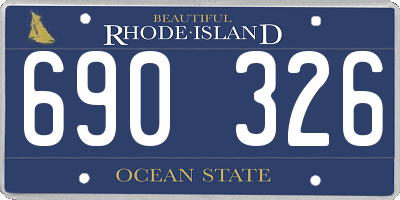RI license plate 690326
