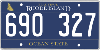 RI license plate 690327