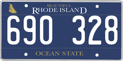 RI license plate 690328