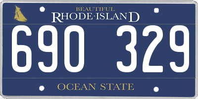 RI license plate 690329
