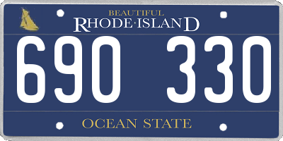 RI license plate 690330