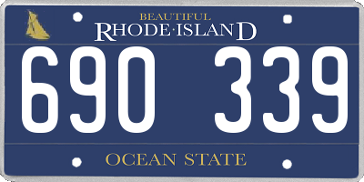 RI license plate 690339