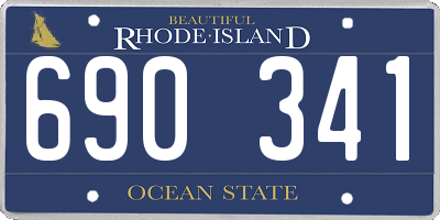RI license plate 690341