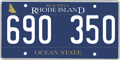 RI license plate 690350