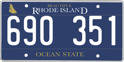 RI license plate 690351