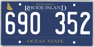 RI license plate 690352