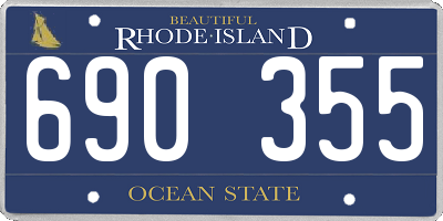 RI license plate 690355