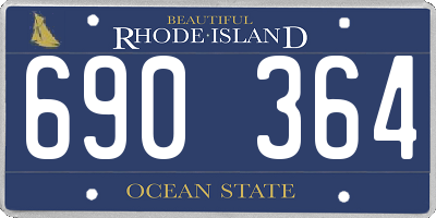 RI license plate 690364