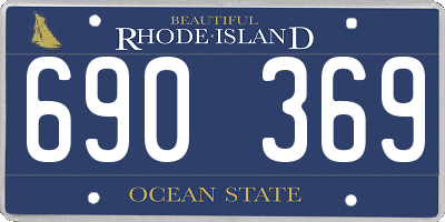 RI license plate 690369