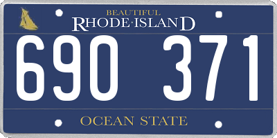 RI license plate 690371