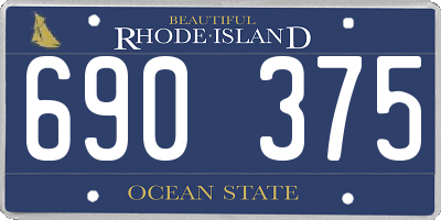 RI license plate 690375