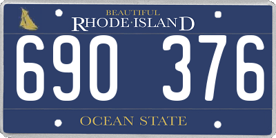 RI license plate 690376