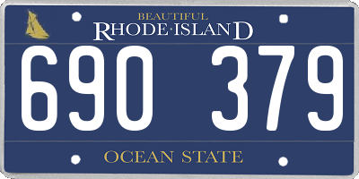 RI license plate 690379