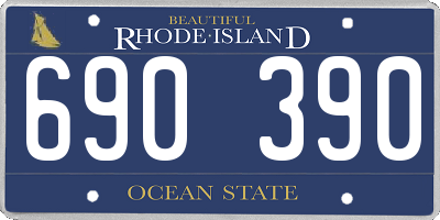 RI license plate 690390