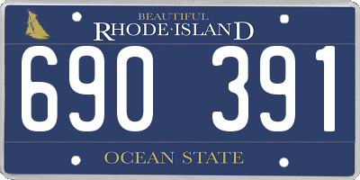 RI license plate 690391