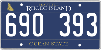 RI license plate 690393