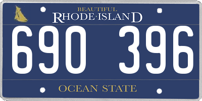 RI license plate 690396