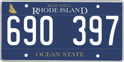 RI license plate 690397