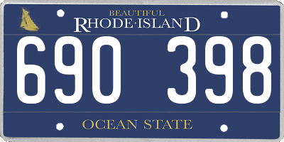 RI license plate 690398
