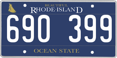 RI license plate 690399
