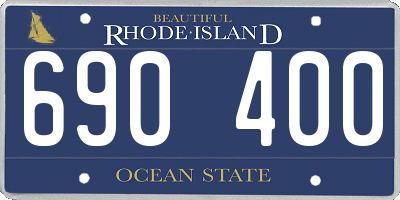 RI license plate 690400