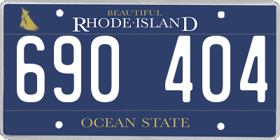 RI license plate 690404