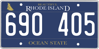 RI license plate 690405