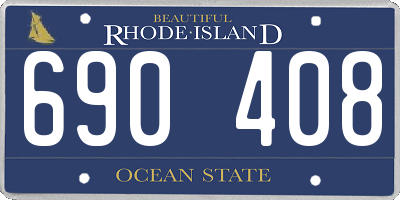 RI license plate 690408