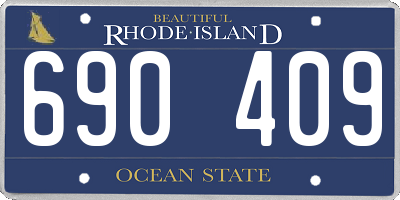 RI license plate 690409