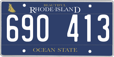 RI license plate 690413