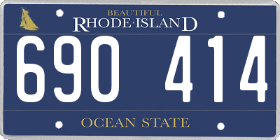 RI license plate 690414