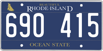 RI license plate 690415