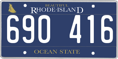 RI license plate 690416