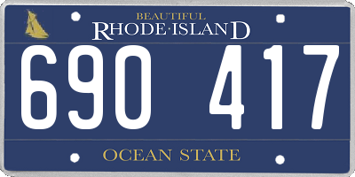 RI license plate 690417