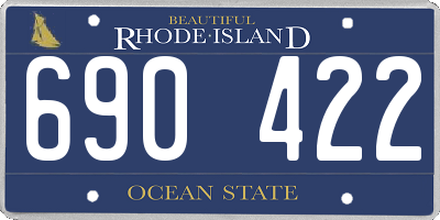 RI license plate 690422