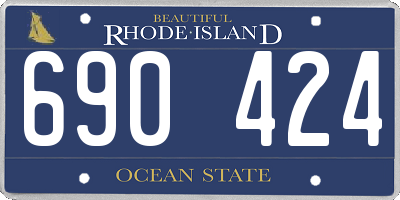 RI license plate 690424