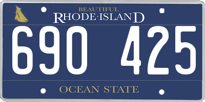 RI license plate 690425